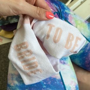 Bride to Be socks NWT